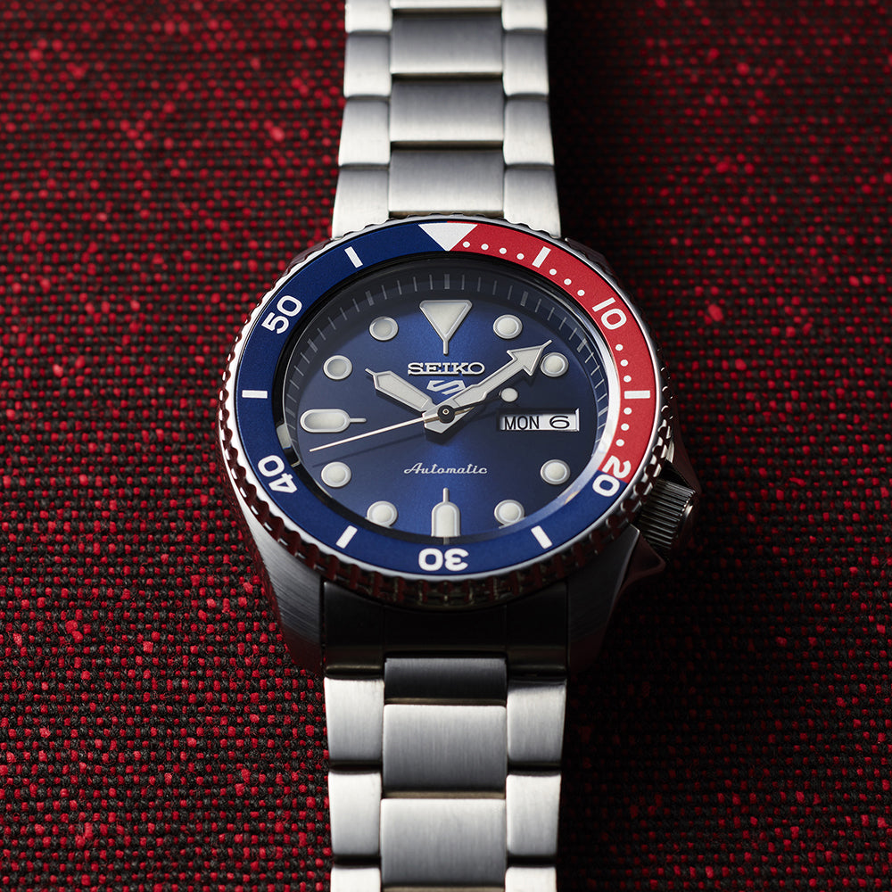 Seiko 5 Sports Automatic SRPD53K1 Watch SKX Series Wr100 4R36 Pepsi New