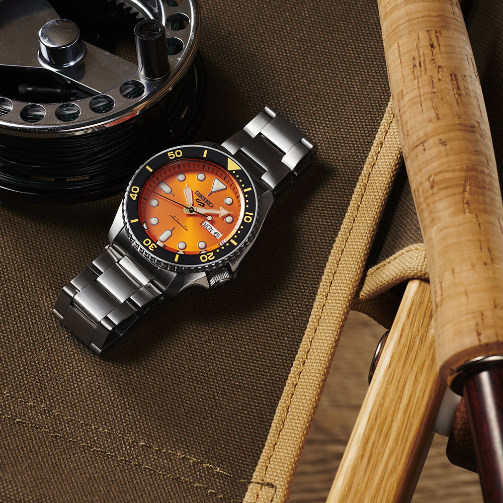 Seiko 5 Sports Automatic SRPD59K1 Orologio SKX Series WR100 ORANGE cal 4R36