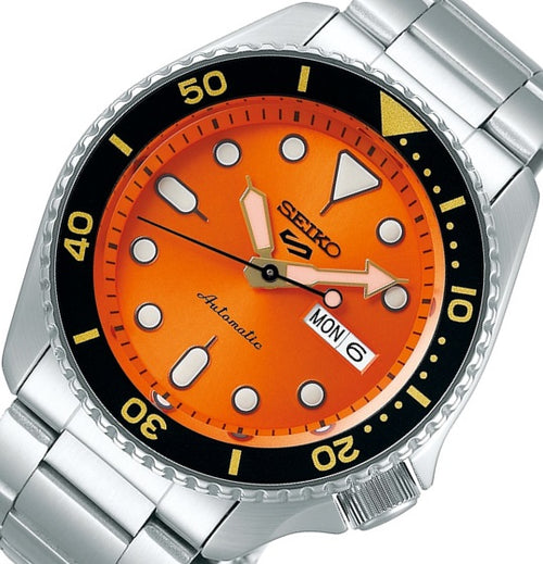 Seiko 5 Sports Automatic SRPD59K1 Orologio SKX Series WR100 ORANGE cal 4R36