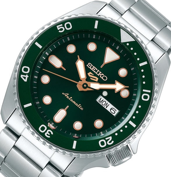 Seiko 5 Sports Automatic Watch SRPD63K1 Man SKX Series Green Dial cal 4R36