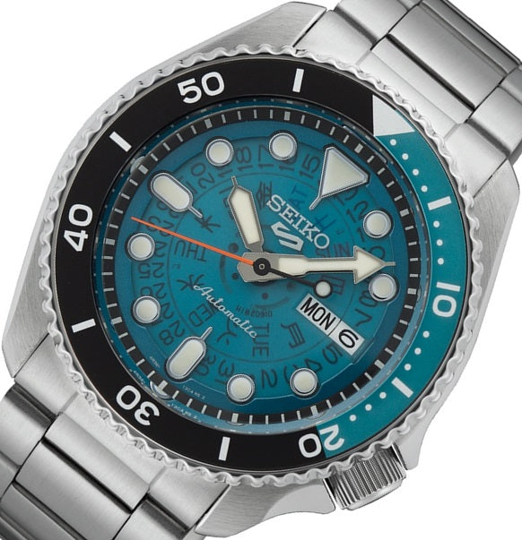 Seiko 5 Sports SRPJ45K1 Watch Automatic SKX Series WR100 TIME SONAR 4R36 New
