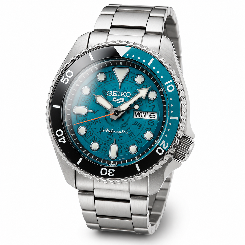 Seiko 5 Sports SRPJ45K1 Watch Automatic SKX Series WR100 TIME SONAR 4R36 New