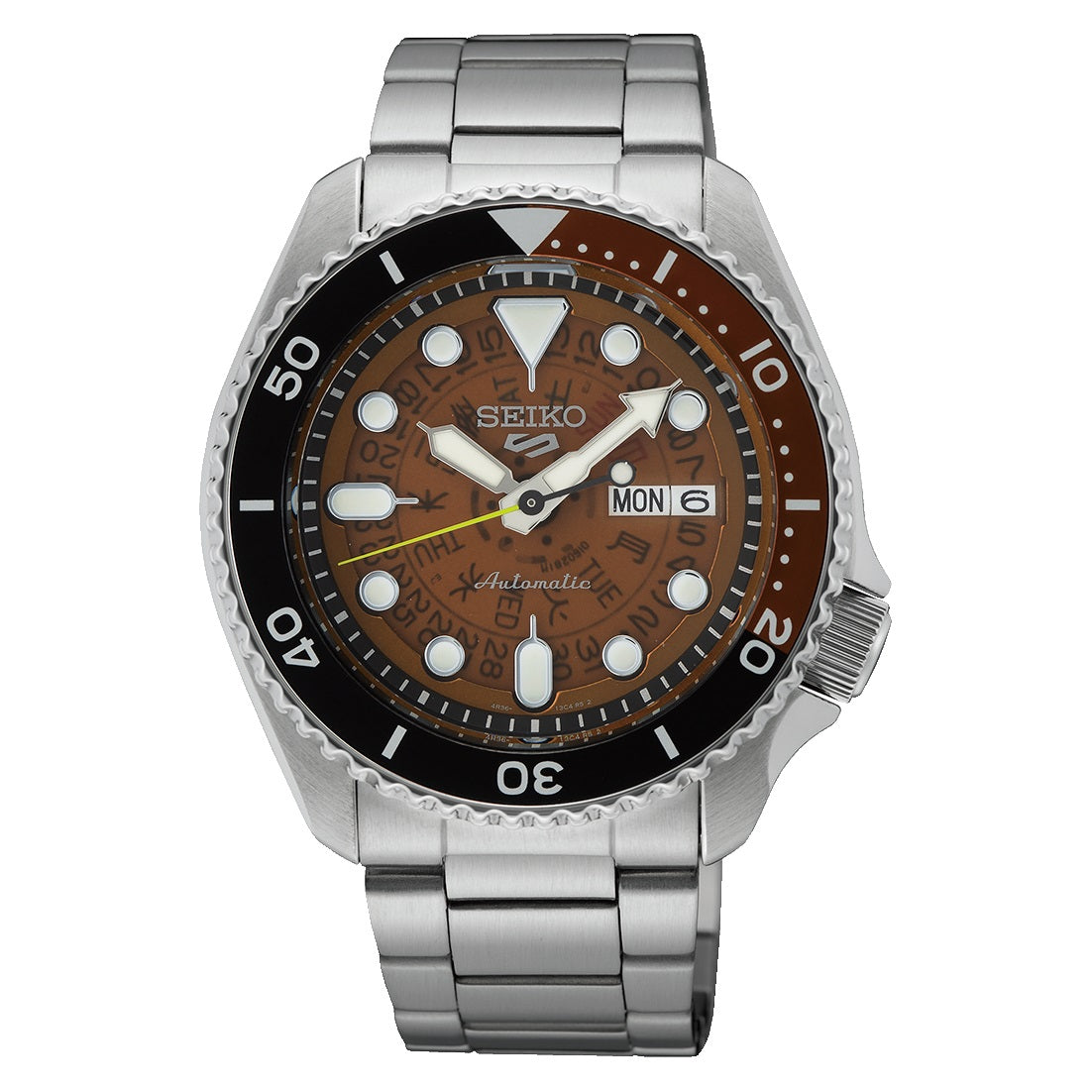 Seiko 5 Sports SRPJ47K1 Watch Automatic SKX Series WR100 TIME SONAR 4R36 New