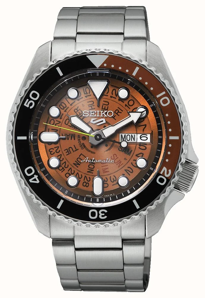 Seiko 5 Sports SRPJ47K1 Watch Automatic SKX Series WR100 TIME SONAR 4R36 New