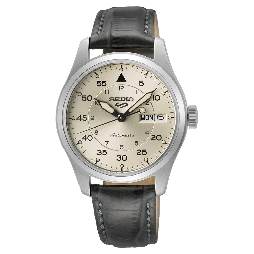 Seiko 5 Sports Automatic Watch SRPJ87K1 Field Series WR100 Champagne cal. 4R36