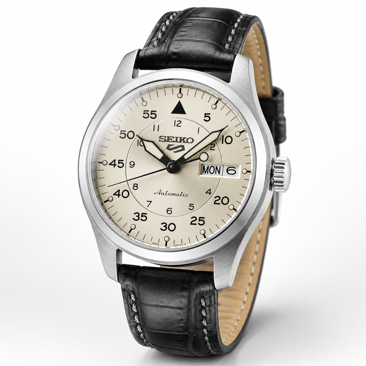 Seiko 5 Sports Automatic Watch SRPJ87K1 Field Series WR100 Champagne cal. 4R36
