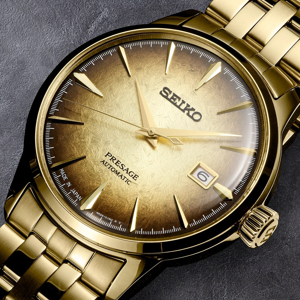 Seiko Presage Automatic JAPAN MADE SRPK48J1 Cocktail Time "Half and Half" Beer