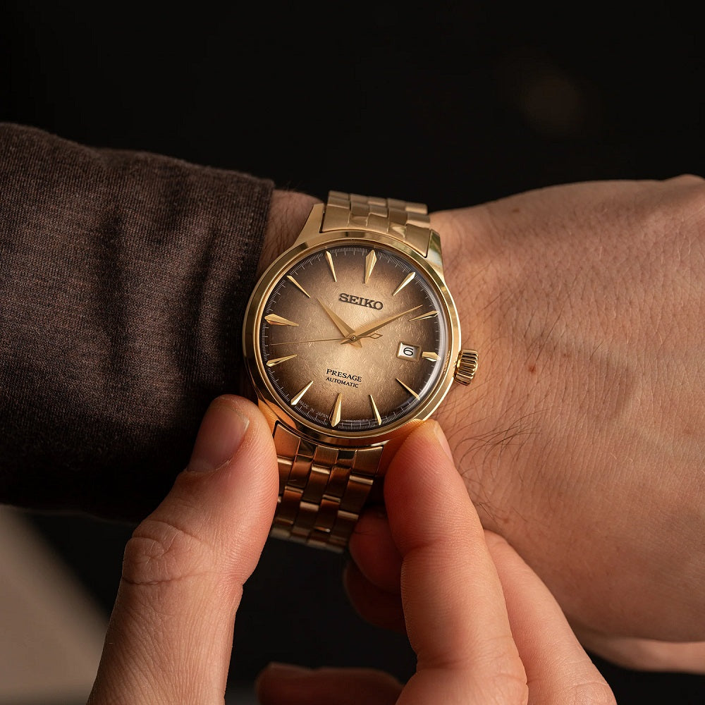 Seiko Presage Automatic JAPAN MADE SRPK48J1 Cocktail Time "Half and Half" Beer