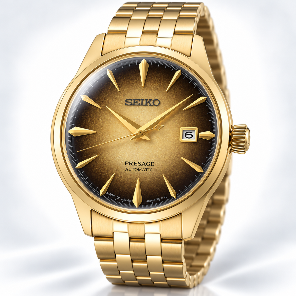 Seiko Presage Automatic JAPAN MADE SRPK48J1 Cocktail Time "Half and Half" Beer