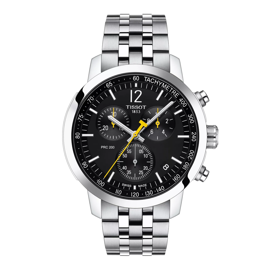 Tissot PRC 200 43mm Quartz Chrono T114.417.11.057.00 SWISS MADE WR200 Black