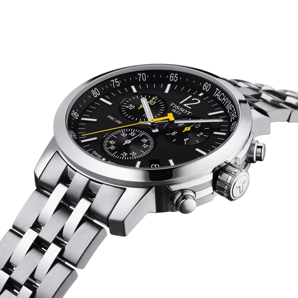 Tissot PRC 200 43mm Quartz Chrono T114.417.11.057.00 SWISS MADE WR200 Black