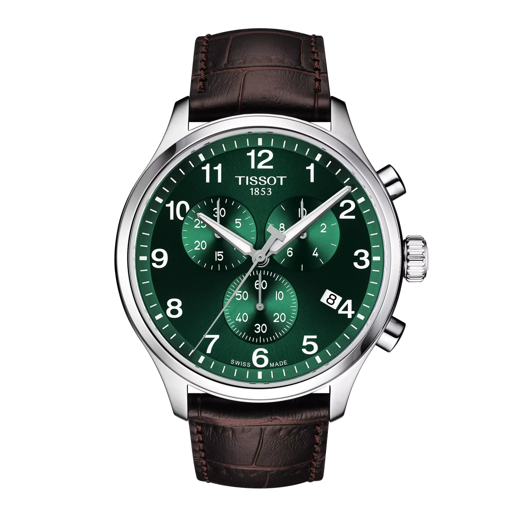 Tissot Chrono XL Classic Watch 45mm T116.617.16.092.00 WR100 SWISS MADE Green Dial