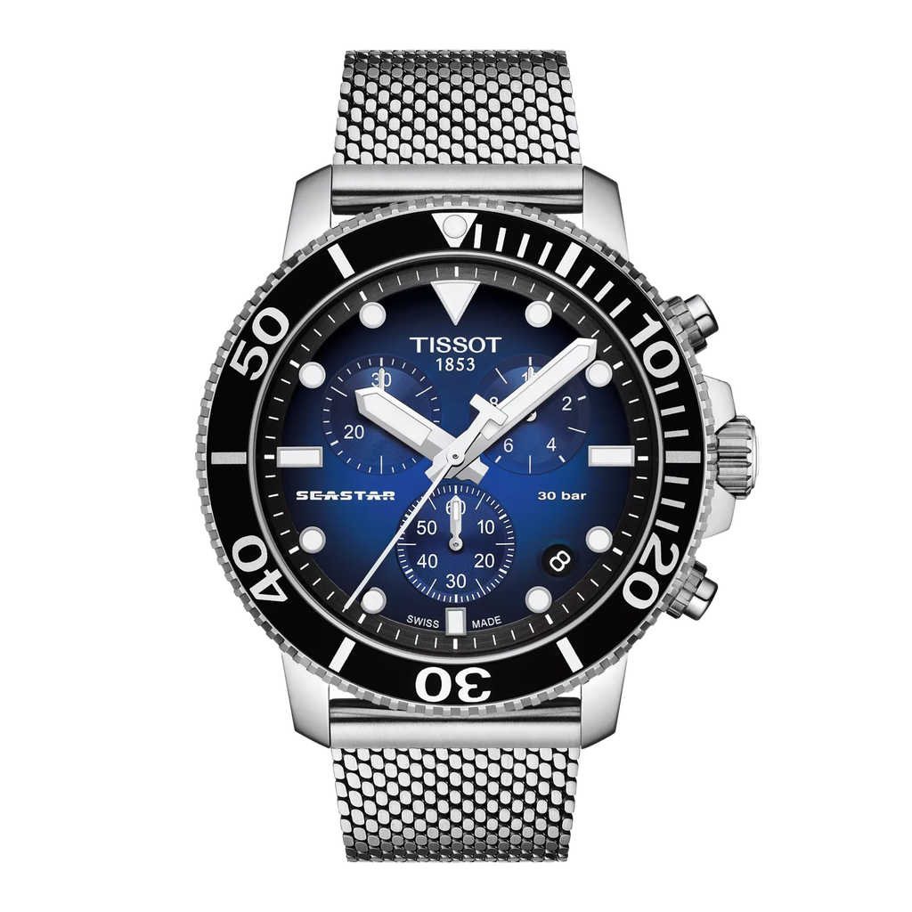 Tissot Seastar 1000 Chronograph Watch T120.417.11.041.02 45mm WR300 Diver's