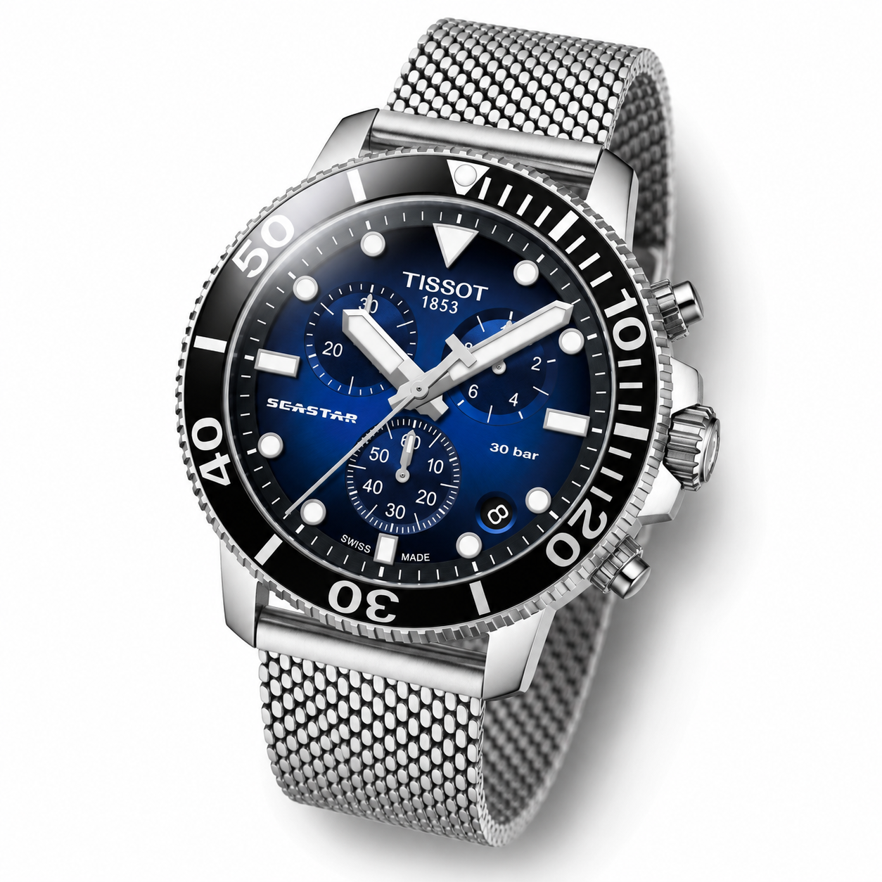 Tissot Seastar 1000 Chronograph Watch T120.417.11.041.02 45mm WR300 Diver's