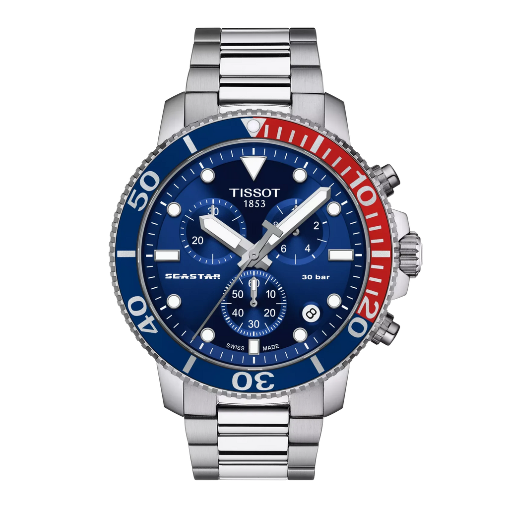 Tissot Chrono Seastar 1000 T120.417.11.041.03 Diver's WR300 Pepsi 45,5mm SWISS MADE