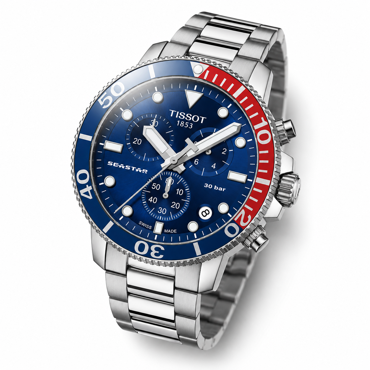 Tissot Chrono Seastar 1000 T120.417.11.041.03 Diver's WR300 Pepsi 45,5mm SWISS MADE