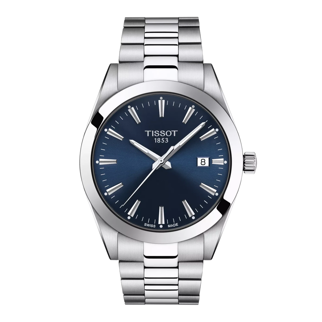 Tissot Gentleman 40mm Watch SWISS MADE T127.410.11.041.00 UOMO New