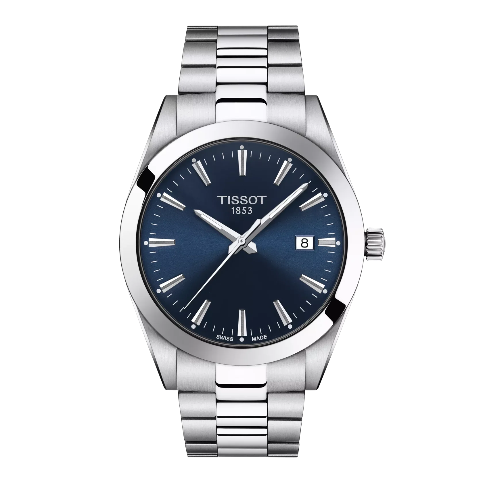 Tissot Gentleman 40mm Watch SWISS MADE T127.410.11.041.00 UOMO New
