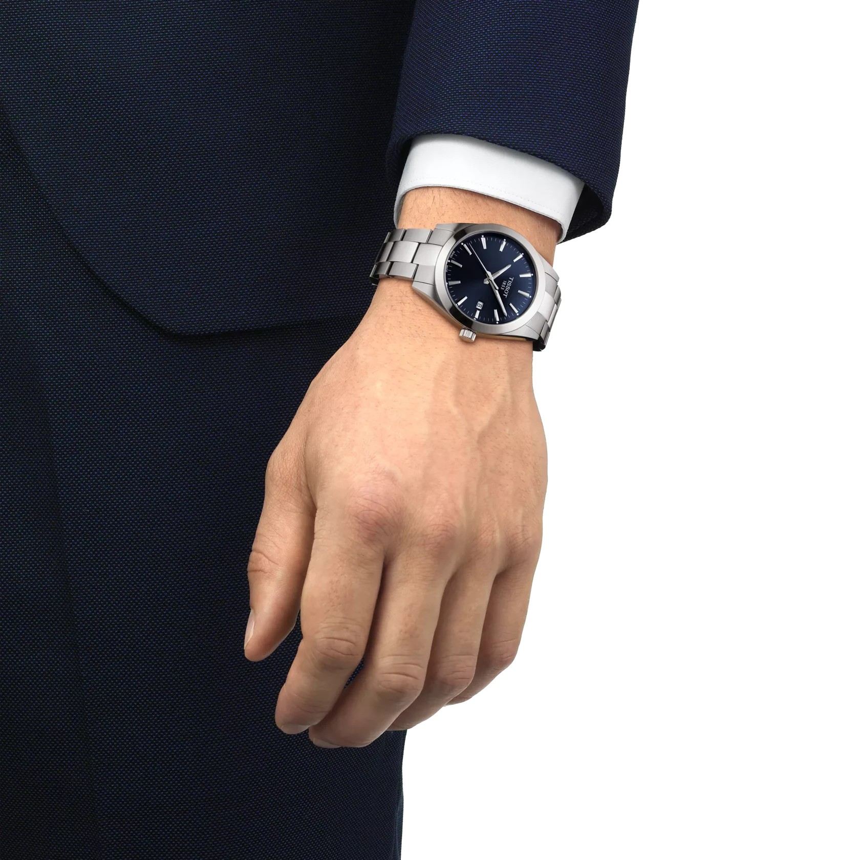 Tissot Gentleman 40mm Watch SWISS MADE T127.410.11.041.00 UOMO New
