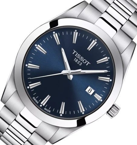 Tissot Gentleman 40mm Watch SWISS MADE T127.410.11.041.00 UOMO New