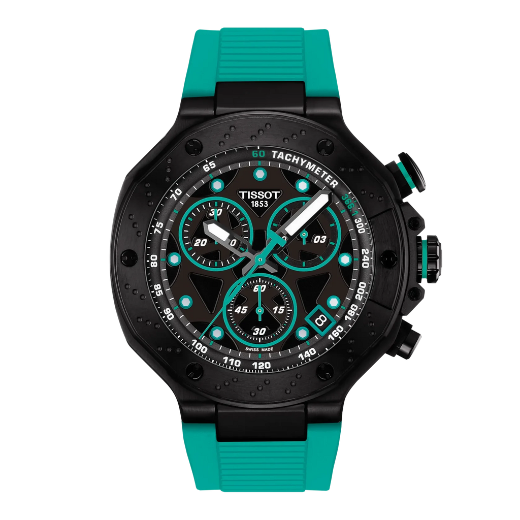 Tissot T-Race Quartz Chrono T141.417.37.051.01 SWISS MADE WR100 45mm PVD