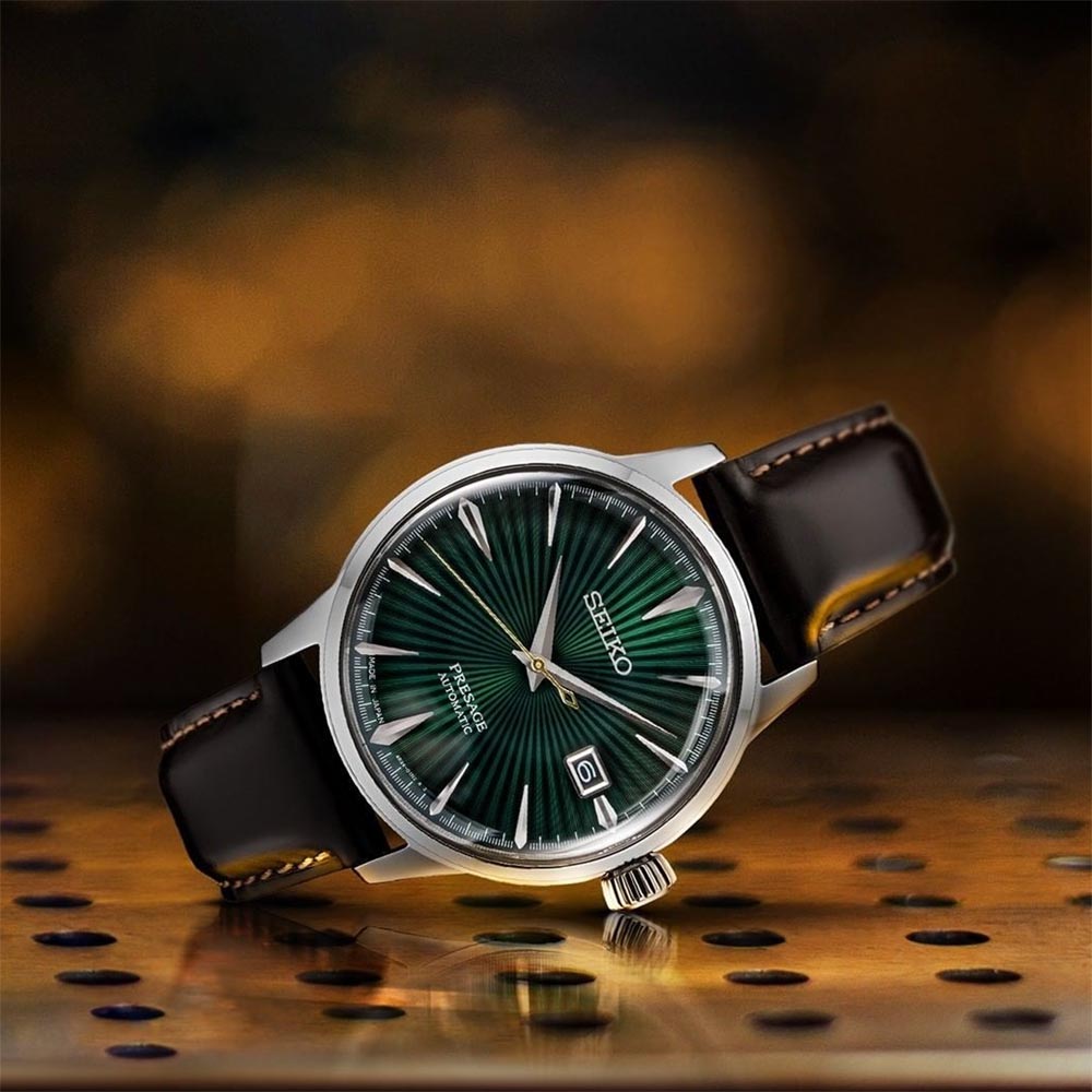 Seiko Presage SRPD37J1 Automatic JAPAN MADE Cocktail Time Mockingbird New