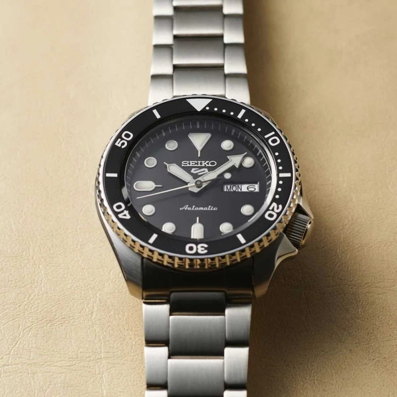 Seiko 5 Sports Automatic SRPD55K1 Watch SKX Series WR100 BLACK 4R36