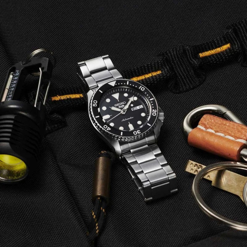 Seiko 5 Sports Automatic SRPD55K1 Watch SKX Series WR100 BLACK 4R36
