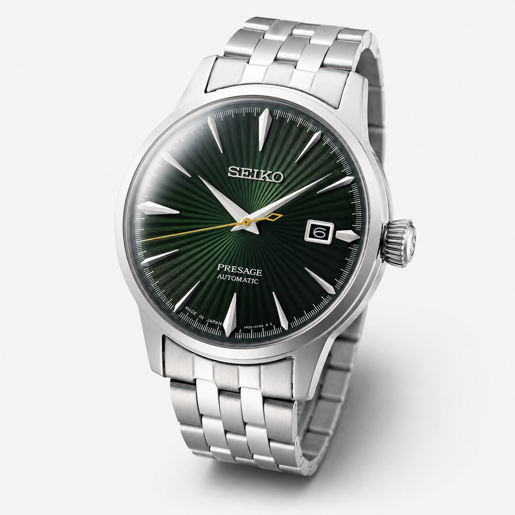 Seiko Presage Automatic JAPAN MADE SRPE15J1 Cocktail Time Mockingbird New