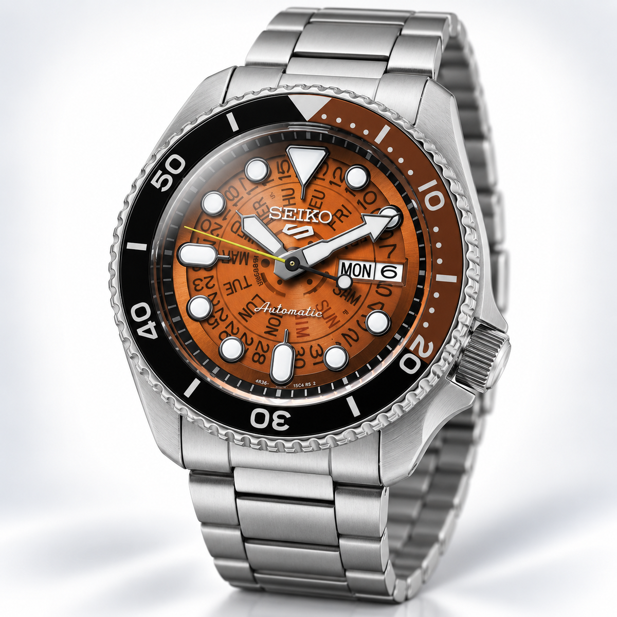 Seiko 5 Sports SRPJ47K1 Watch Automatic SKX Series WR100 TIME SONAR 4R36 New