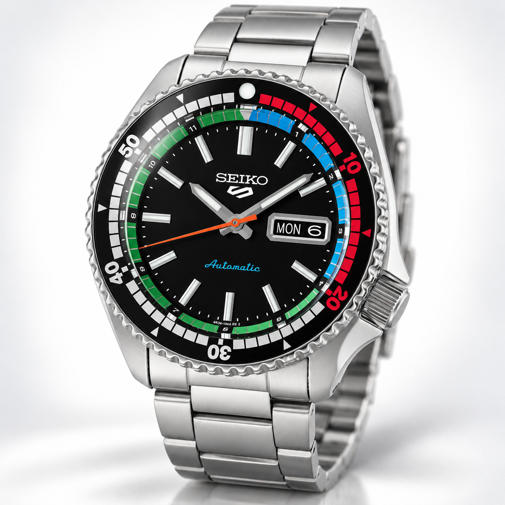 Seiko 5 Sports Automatic Watch SRPK13K1 New Regatta Timer WR100 New