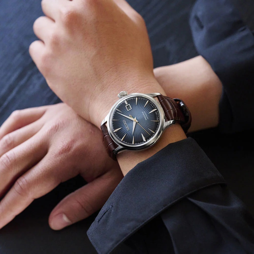 Seiko Presage SRPK15J1 JAPAN MADE Cocktail Time Midnight Blue Moon New