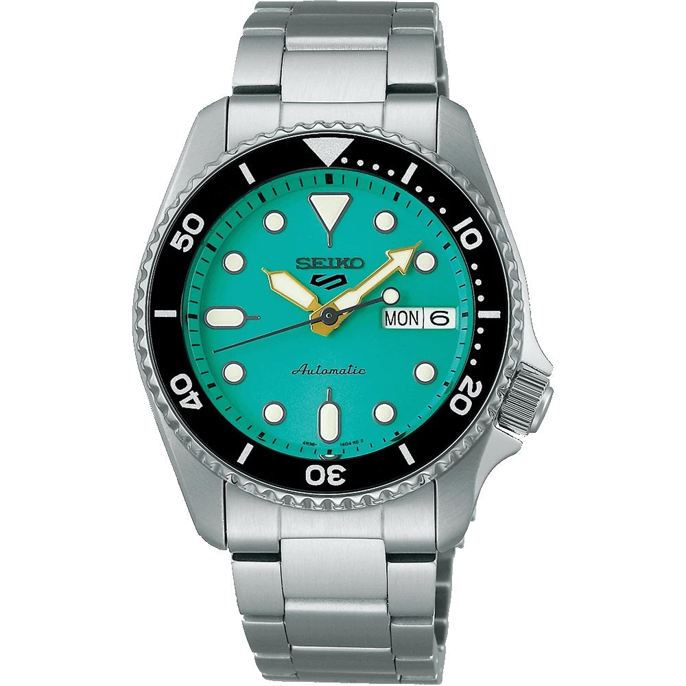Seiko 5 Sports Automatic Watch SRPK33K1 Mid Size 38mm Tiffany SKX Series 4R36