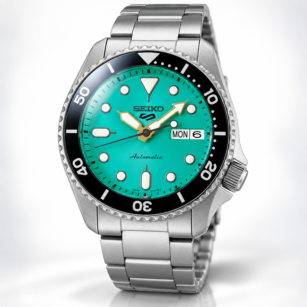 Seiko 5 Sports Automatic Watch SRPK33K1 Mid Size 38mm Tiffany SKX Series 4R36