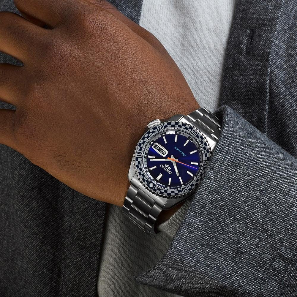 Seiko 5 Sports Automatic Watch SRPK65K1 Checker Flag SPECIAL EDITION WR100
