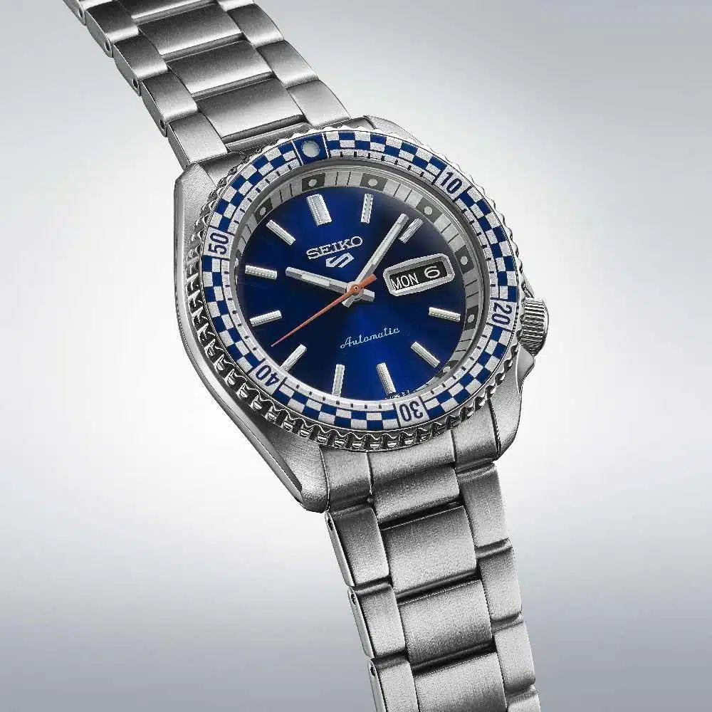 Seiko 5 Sports Automatic Watch SRPK65K1 Checker Flag SPECIAL EDITION WR100