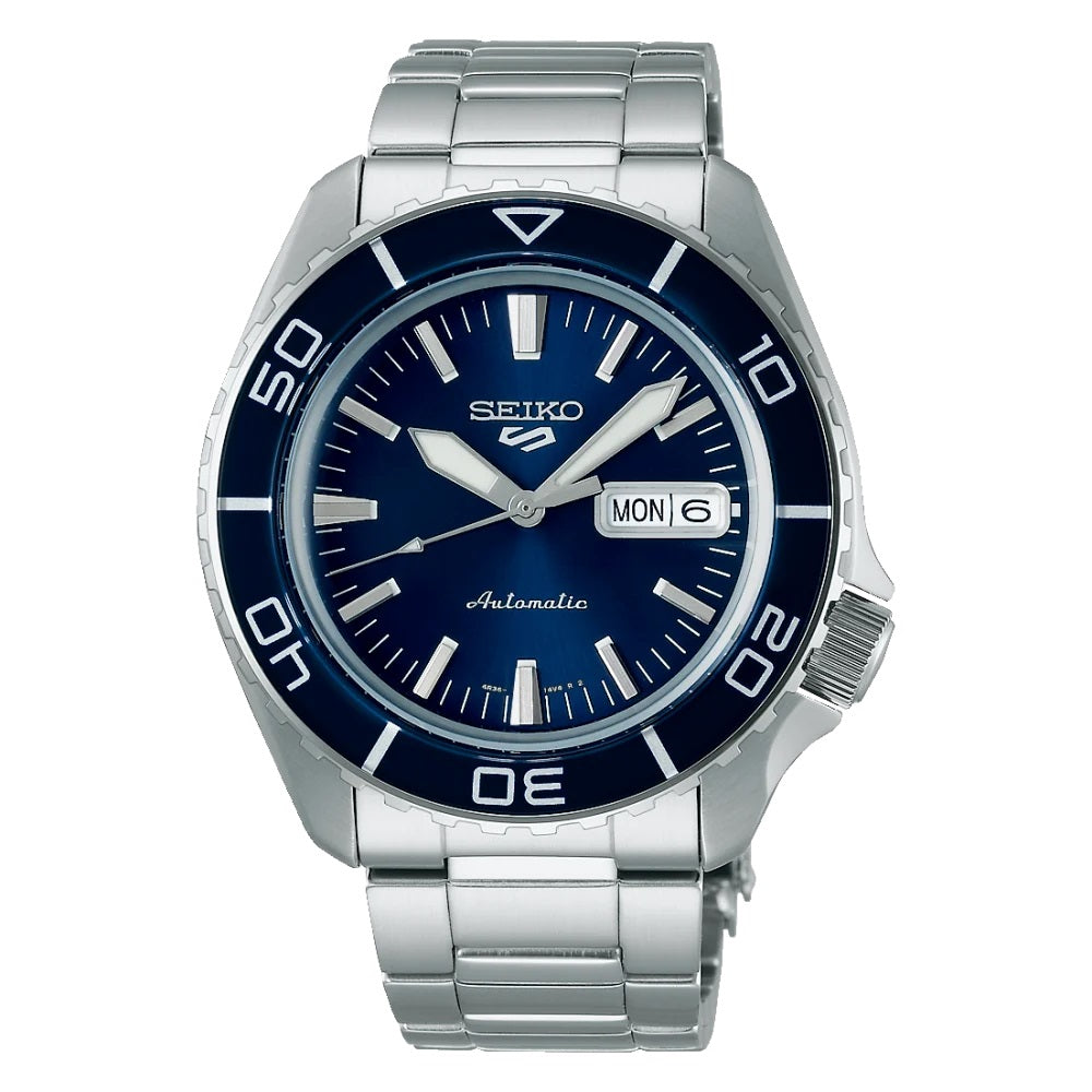 Seiko 5 Sports Automatic SRPK97K1 Watch SKX Series Deep Blue WR100 DARK 4R36