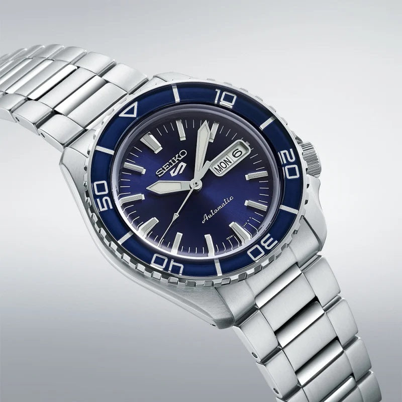 Seiko 5 Sports Automatic SRPK97K1 Watch SKX Series Deep Blue WR100 DARK 4R36