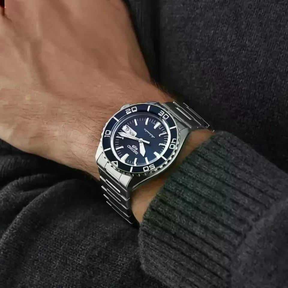 Seiko 5 Sports Automatic SRPK97K1 Watch SKX Series Deep Blue WR100 DARK 4R36