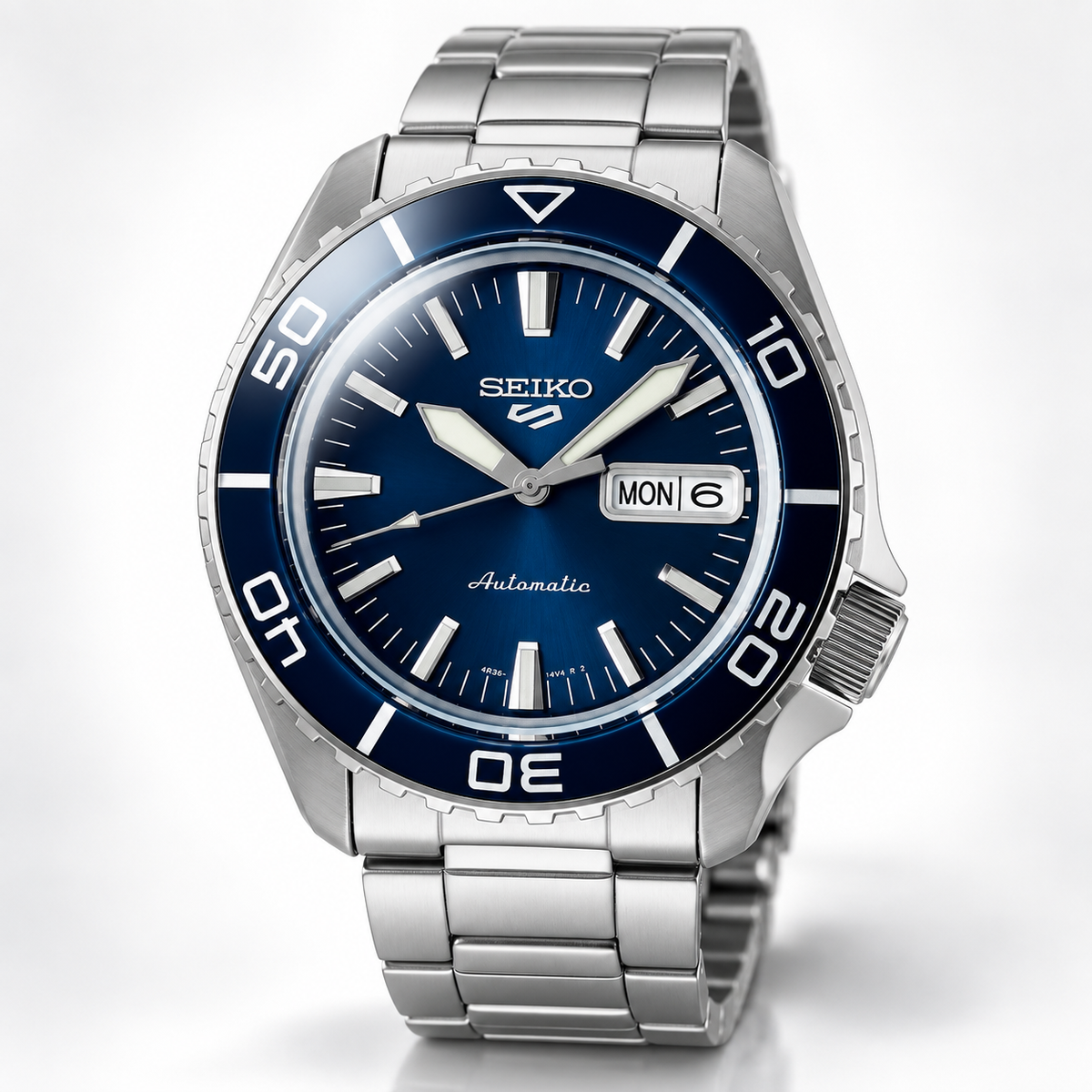 Seiko 5 Sports Automatic SRPK97K1 Watch SKX Series Deep Blue WR100 DARK 4R36