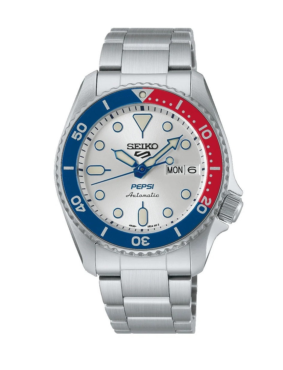 Seiko 5 Sports Automatic Watch SRPL99K1 PEPSI LIMITED EDITION cal. 4R36
