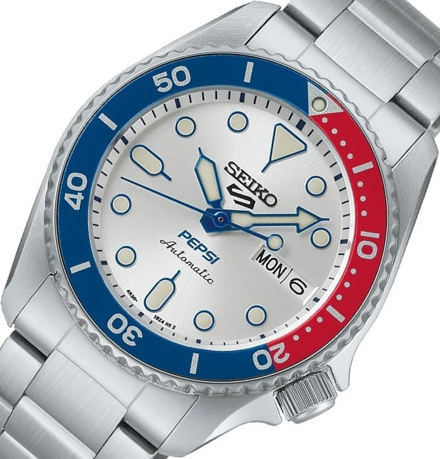Seiko 5 Sports Automatic Watch SRPL99K1 PEPSI LIMITED EDITION cal. 4R36