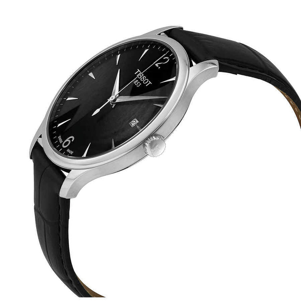 Tissot Tradition 42mm Watch T063.610.16.057.00 WR100 SWISS MADE Black Dial