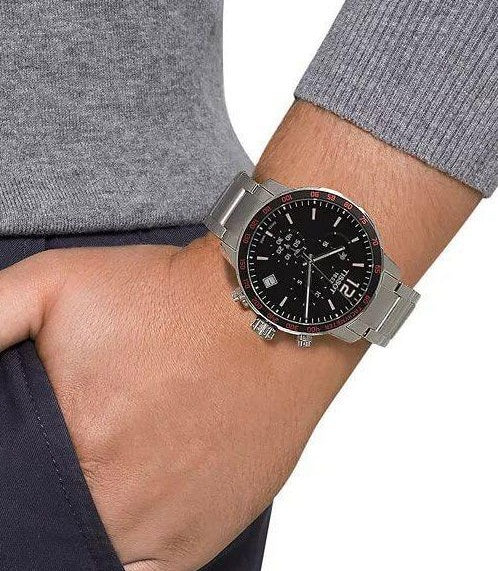 Tissot T-Sport Chrono Quickster Watch Man T095.417.11.057.00 WR100 SWISS MADE New