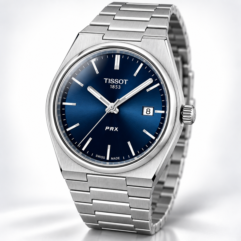 Tissot PRX 40mm Watch T137.410.11.041.00 WR100 SWISS MADE Quartz Blue New