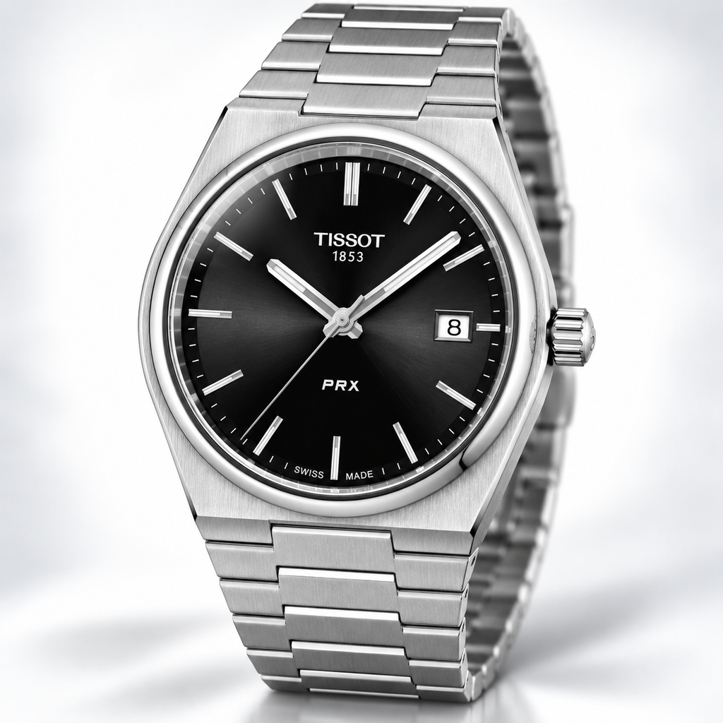 Tissot PRX 40mm Watch T137.410.11.051.00 WR100 SWISS MADE Quartz Black New