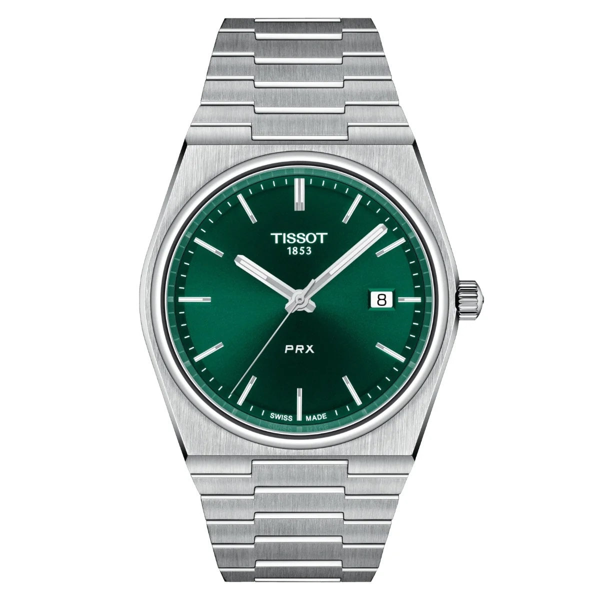Tissot PRX 40mm Watch T137.410.11.091.00 WR100 SWISS MADE Quartz Green New