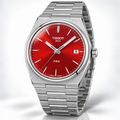 Tissot PRX 40mm Watch T137.410.11.421.00 WR100 SWISS MADE Quartz Red New