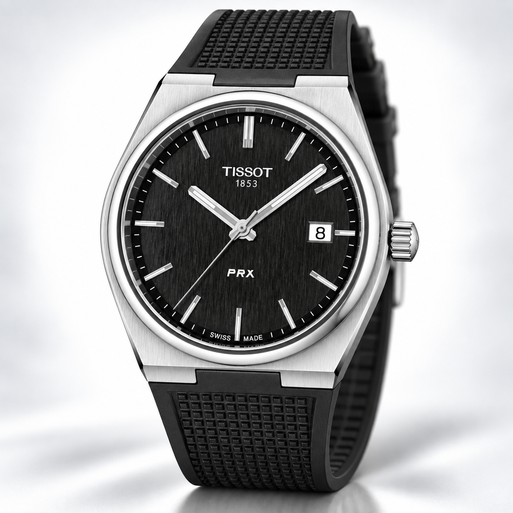 Tissot PRX 40mm Watch T137.410.17.051.00 WR100 SWISS MADE Quartz Black New