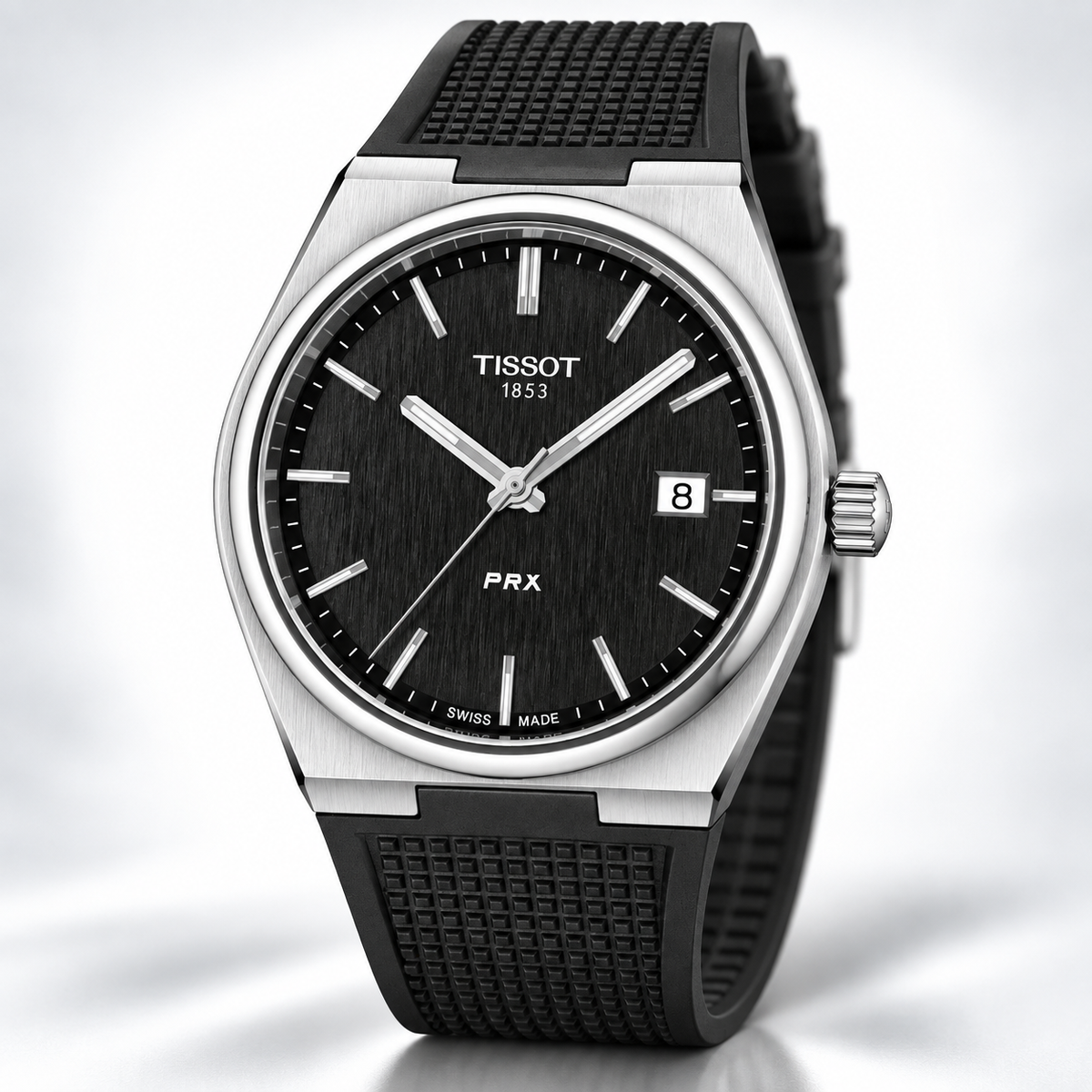 Tissot PRX 40mm Watch T137.410.17.051.00 WR100 SWISS MADE Quartz Black New